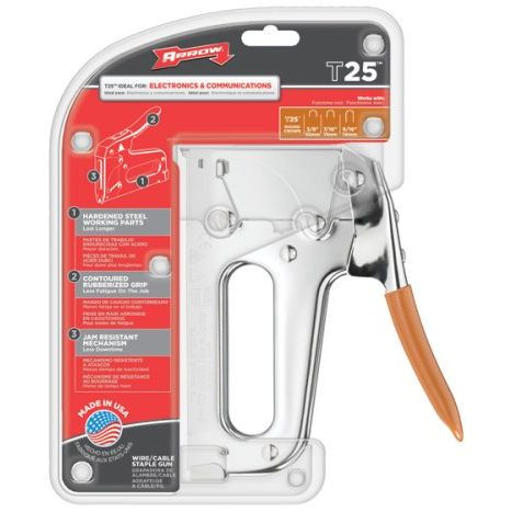 Arrow Fastener T25  Multipurpose Wire Staple Gun Tacker Image 1