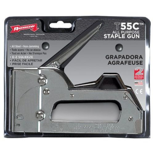 Arrow Fastener T55C  All Chrome Staple Gun E-Z Squeeze  Image 1
