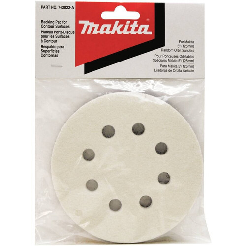 Makita 743022-A  5" Round Hook & Loop Backing Pad Image 1