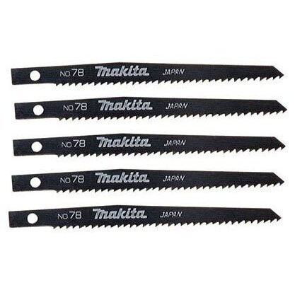 Makita 792541-7  4-3/4" x 9-TPI General Purpose Wood Cutting Cordless Reciprocating Saw Blades (no. 78) 5 per Package Image 0