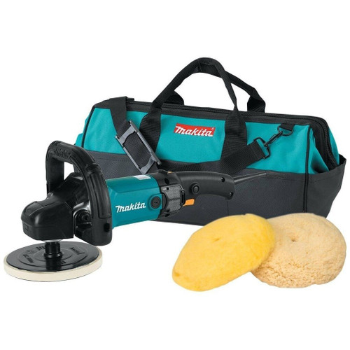 Makita 9237CX3  7" Variable Speed Polisher with Bag  - 10 Amp Image 0