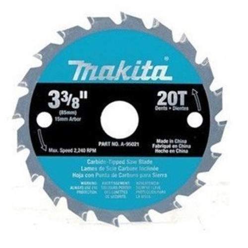 Makita A-95021  3-3/8"  20T Carbide Cirular Saw Blade Image 0