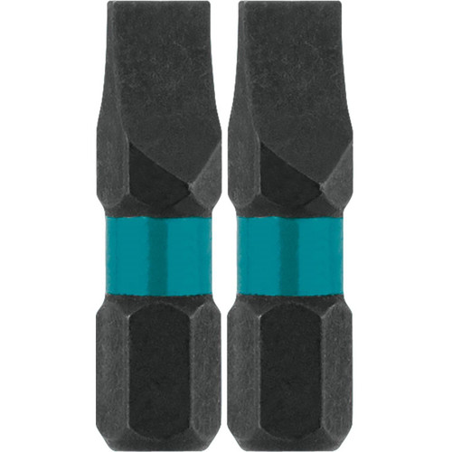 Makita A-96621 ImpactX #8 Slotted 1" Insert Bit, 2 per package Image 0