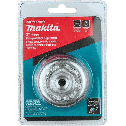 Makita A-98382  3" Crimped Wire Cup Brush, M10 x 1.25 Image 2