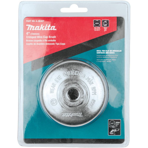 Makita A-98407  4" Crimped Wire Cup Brush, 5/8"-11 Image 2