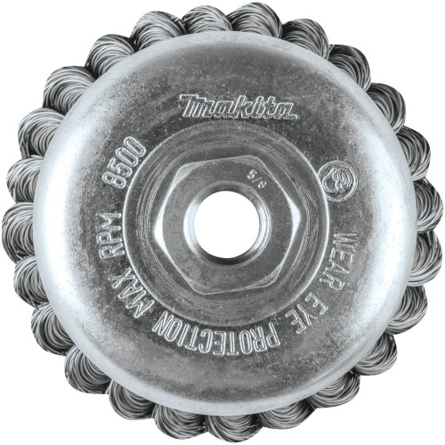 Makita A-98463  4" Knot Wire Cup Brush, 5/8"-11 Image 1