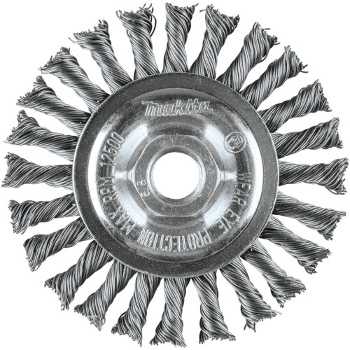 Makita A-98669  4" Knot Twist Wire Wheel, 5/8"-11 Image 1 Makita A-98669  4" Knot Twist Wire Wheel, 5/8"-11 Image 1