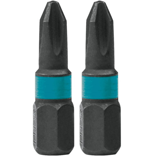 Makita A-98837  ImpactX #2 Phillips Drywall 1" Insert Bit, 2 per package Image 0 Makita A-98837  ImpactX #2 Phillips Drywall 1" Insert Bit, 2 per package Image 0
