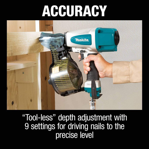 Makita AN613  15° 2-1/2" Siding Coil Nailer Image 2