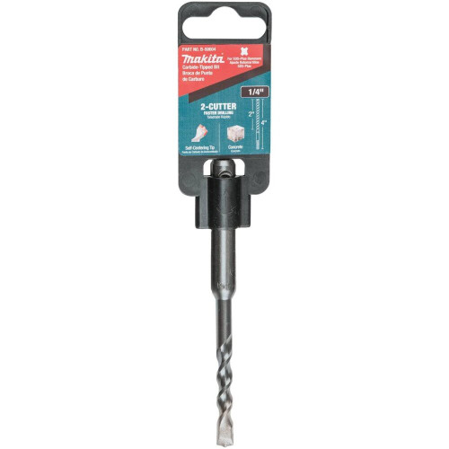 Makita B-60604  1/4" x 4" SDS-PLUS Bit, 2-Cutter Image 3