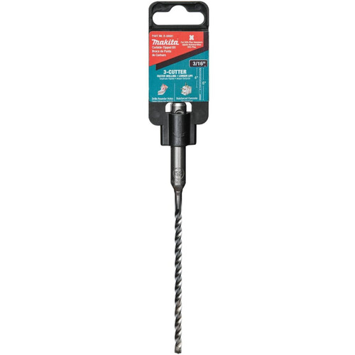 Makita B-60981  3/16" x 6" SDS-PLUS Bit, 3-Cutter Image 3