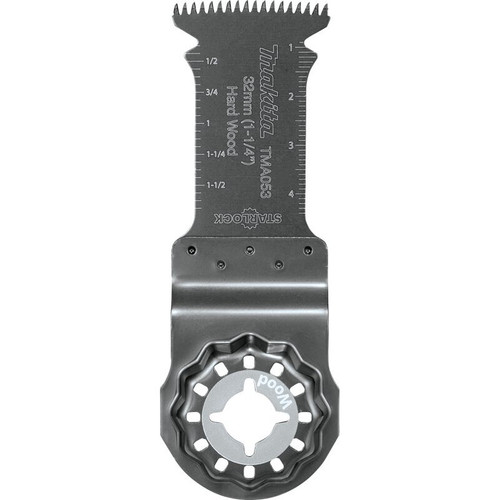 Makita B-67072 Starlock Oscillating Multi-Tool 1-1/4" Bi-Metal Curved Plunge Cut Blade with Japanese Tooth Design Image 0
