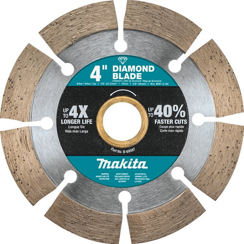 Makita B-69587  4" Diamond Blade, Segmented, General Purpose Image 0