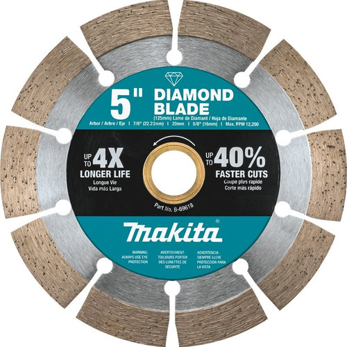 Makita B-69618  5" Diamond Blade, Segmented, General Purpose Image 0
