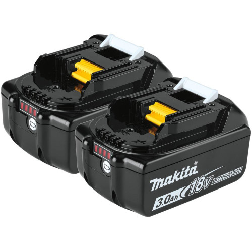 Makita BL1830B-2  18V LXT Lithium-Ion 3.0Ah Battery, 2 per package Image 0
