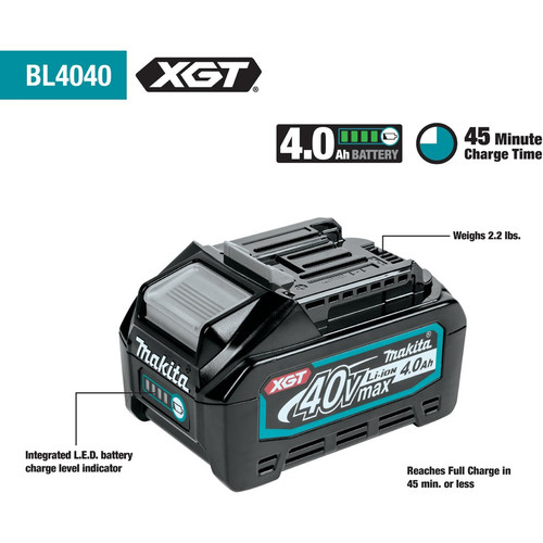 Makita BL4040  40V max XGT 4.0Ah Battery 1 per package Image 1