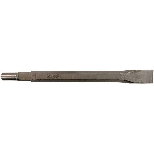 Makita D-20080  1" x 12" Flat Chisel - Spline or 3/4" Hex - 21/32" Round Shank (798139-8) Image 0