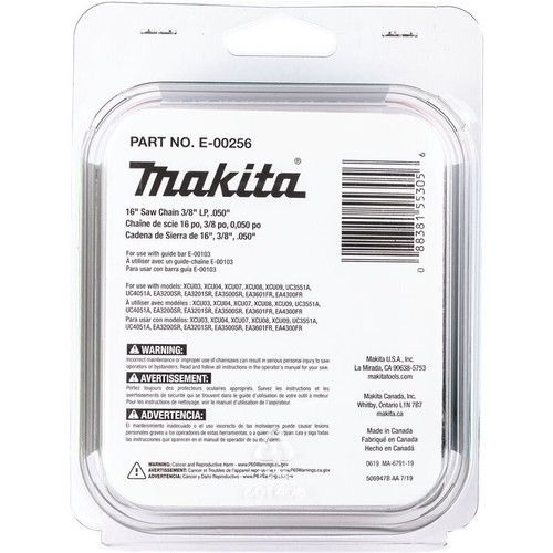 Makita E-00256  16" Saw Chain, 3/8" LP, .050" Image 2