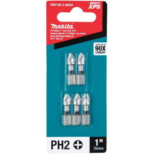 Makita E-00555  Impact XPS #2 Phillips 1" Insert Bit, 5 per package Image 4