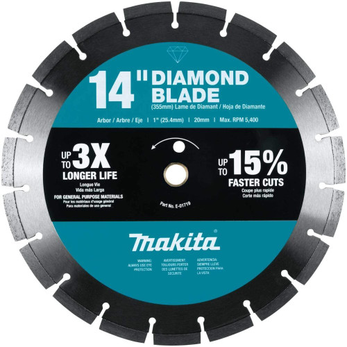 Makita E-01719  14" Diamond Blade, Segmented, General Purpose Image 0