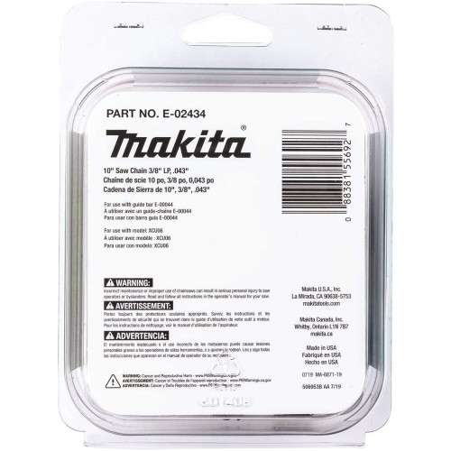 Makita E-02434  10" Saw Chain, 3/8" LP, .043" Image 2