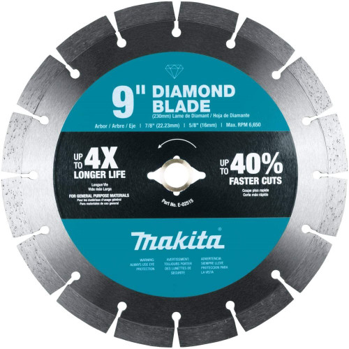 Makita E-02515  9" Diamond Blade, Segmented, General Purpose Image 0