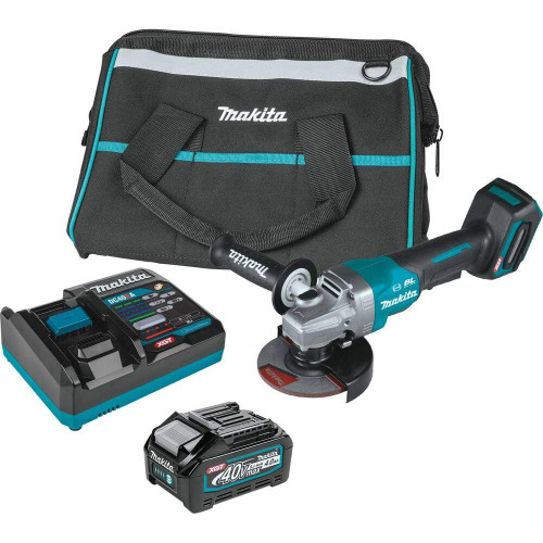 Makita GAG03M1  40V max XGT Brushless Cordless 4-1/2 / 5" Paddle Switch Angle Grinder Kit, with Electric Brake (4.0Ah) Image 0 Makita GAG03M1  40V max XGT Brushless Cordless 4-1/2 / 5" Paddle Switch Angle Grinder Kit, with Electric Brake (4.0Ah) Image 0