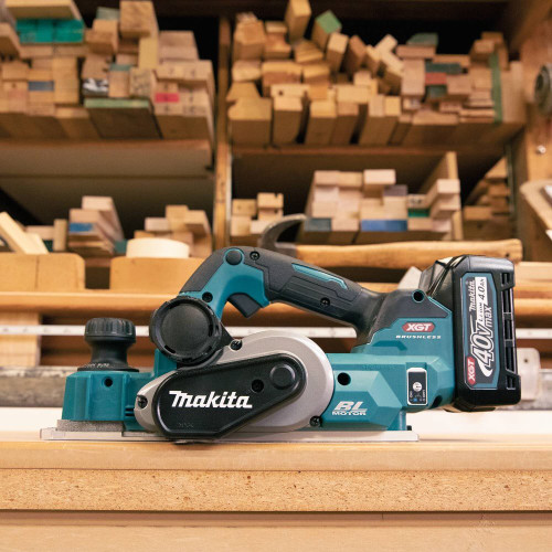 Makita GPK01M1  40V max XGT Brushless Cordless 3-1/4" Planer Kit, AWS Capable (4.0Ah) Image 4