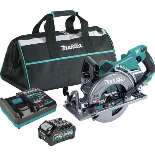 Makita GSR01M1  40V max XGT Brushless Cordless Rear Handle 7-1/4 Circular Saw Kit, 4.0 Ah Image 0