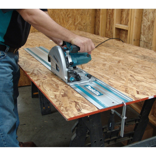 Makita SP6000J1  6-1/2" Plunge Circular Saw Kit with 55" Guide Rail - Stackable Tool Case Image 2