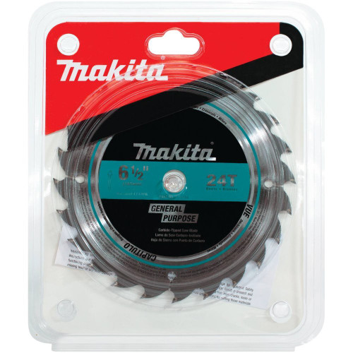 Makita T-01404  Carbide-Tipped 24T 6-1/2" Circular Saw Blade for Framing Image 3