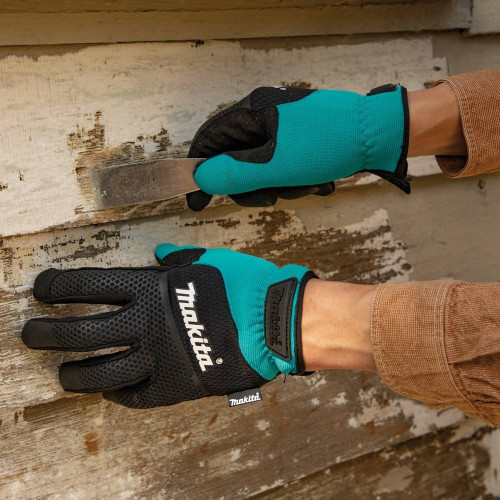 Makita T-04151  Open Cuff Flexible Protection Utility Work Gloves (Medium) Image 3
