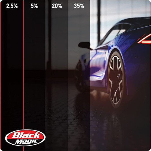 Auto Expressions 5044819  Black Magic Tint Film Midnight Black 2.5% Vlt Image 4