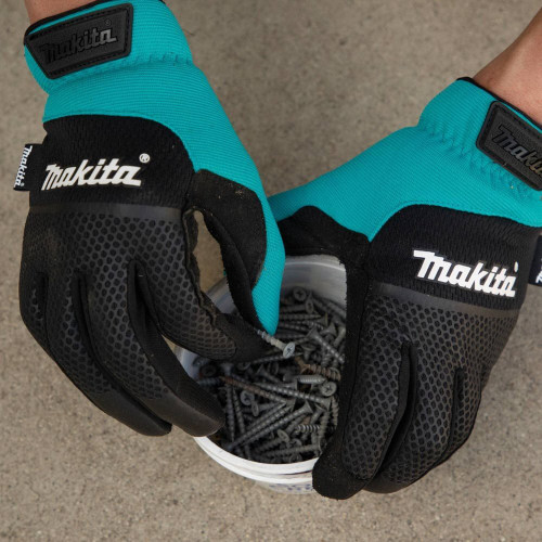 Makita T-04167  Open Cuff Flexible Protection Utility Work Gloves (Large) Image 2