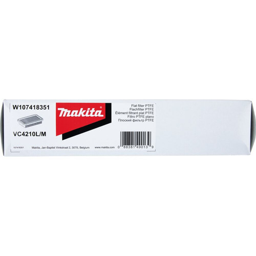 Makita W107418351  Main Flat Filter, VC4210 Image 2