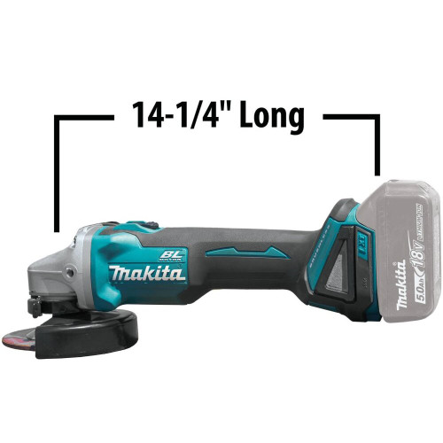 Makita XAG04Z  18V LXT Lithium-Ion Brushless Cordless 4-1/2 / 5" Cut-Off/Angle Grinder, Tool Only Image 4