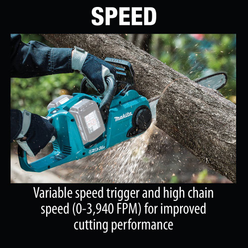 Makita XCU03Z  18V X2 (36V) LXT Lithium-Ion Brushless Cordless 14" Chain Saw, Tool Only Image 1