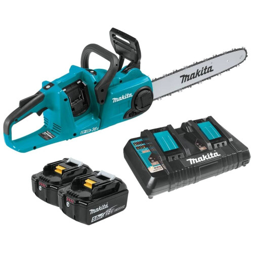 Makita XCU04PT  36V (18V X2) LXT Brushless 16" Chain Saw Kit (5.0Ah) Image 0 Makita XCU04PT  36V (18V X2) LXT Brushless 16" Chain Saw Kit (5.0Ah) Image 0