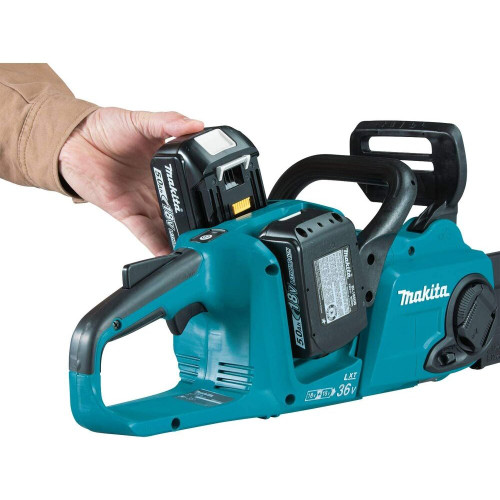 Makita XCU04PT1  36V (18V X2) LXT Brushless 16" Chain Saw Kit with 4 Batteries (5.0Ah) Image 3