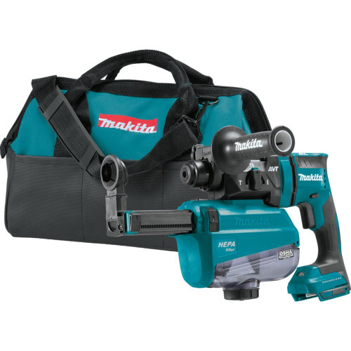 Makita XRH12ZW  18V LXT Lithium-Ion Brushless Cordless 11/16" AVT Rotary Hammer (Tool Only) Image 0 Makita XRH12ZW  18V LXT Lithium-Ion Brushless Cordless 11/16" AVT Rotary Hammer (Tool Only) Image 0
