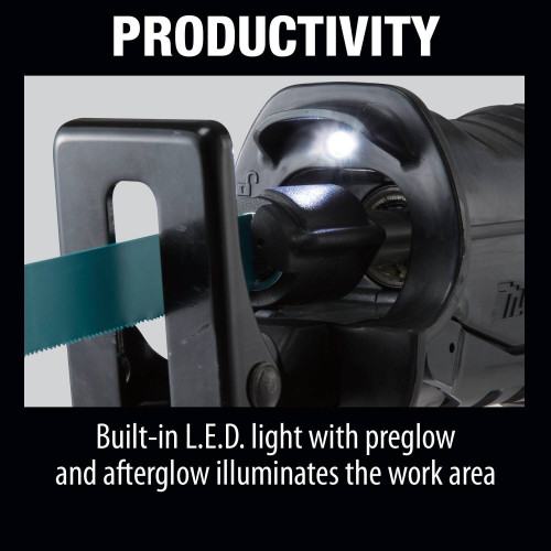 Makita XRJ05Z  18V LXT Lithium-Ion Brushless Cordless Reciprocating Saw, Tool Only Image 3