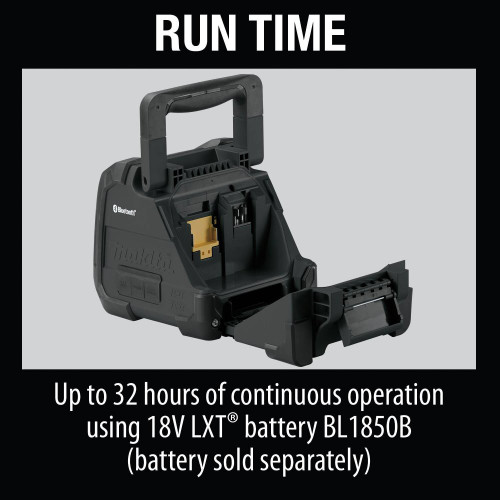 Makita XRM08B  18V LXT / 12V max CXT Lithium-Ion Cordless Bluetooth Job Site Speaker, Tool Only Image 3