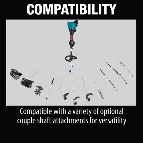 Makita XUX01M5PT  18V X2 (36V) LXT Lithium-Ion Brushless Cordless Couple Shaft Power Head Kit with String Trimmer Attachment (5.0Ah) Image 3