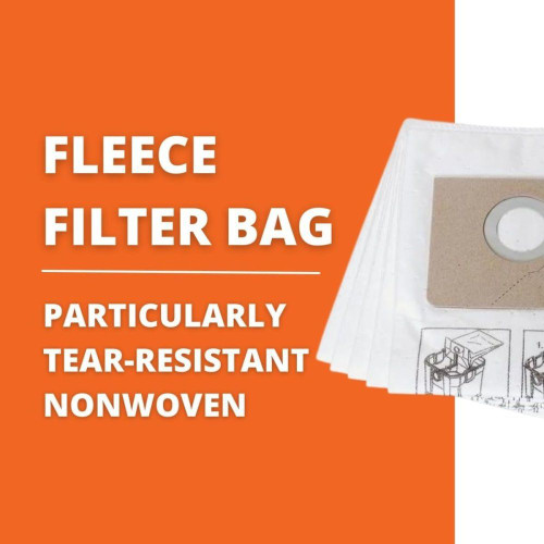 Fein 3-13-45-061-01-0  Fleece Filter Bags for Turbo I - 5 per Package (31345061010) Image 1