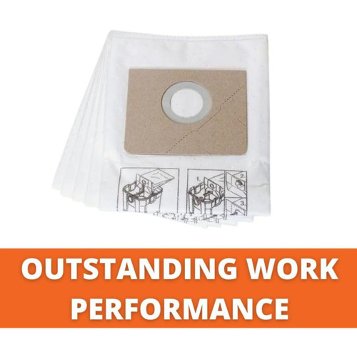 Fein 3-13-45-061-01-0  Fleece Filter Bags for Turbo I - 5 per Package (31345061010) Image 2