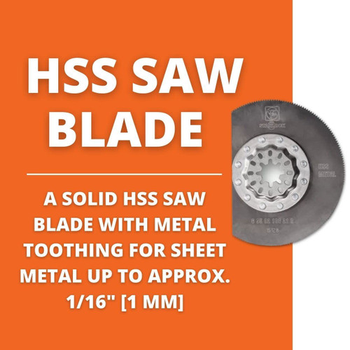 Fein 6-35-02-106-21-0  3-3/8" HSS Circular Segmented Saw Blade (63502106210) Image 2