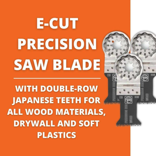 Fein 6-35-02-126-27-0  1-3/8" Precision E-Cut Japanese Saw Blades - 3 Per Package (63502126270) Image 2