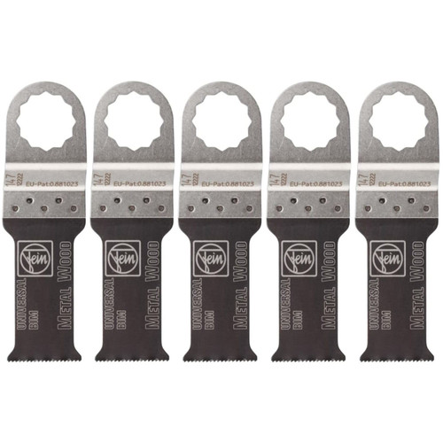 Fein 6-35-02-147-02-1  1-1/8" Universal Bi-metal E-cut Blades - 5 per Package (63502147021) Image 0