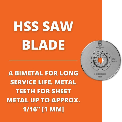 Fein 6-35-02-174-21-0  3-3/8" HSS Round Saw Blade (63502174210) Image 2