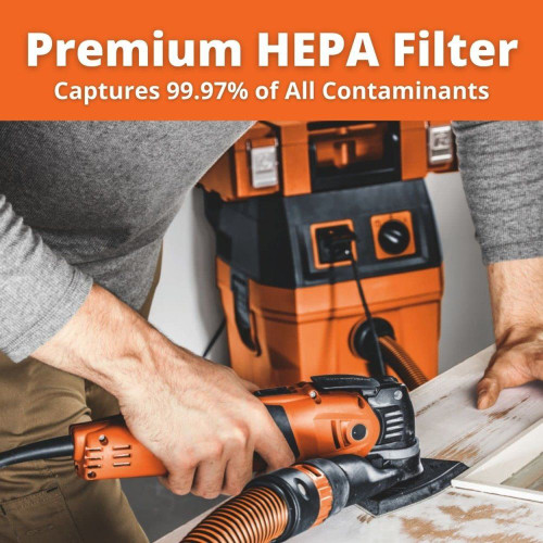 Fein Turbo II Professional HEPA Wet/Dry Dust Extractor Vacuum Cleaner with Accessory Set - 8.5 Gallon (92036060990) Image 2